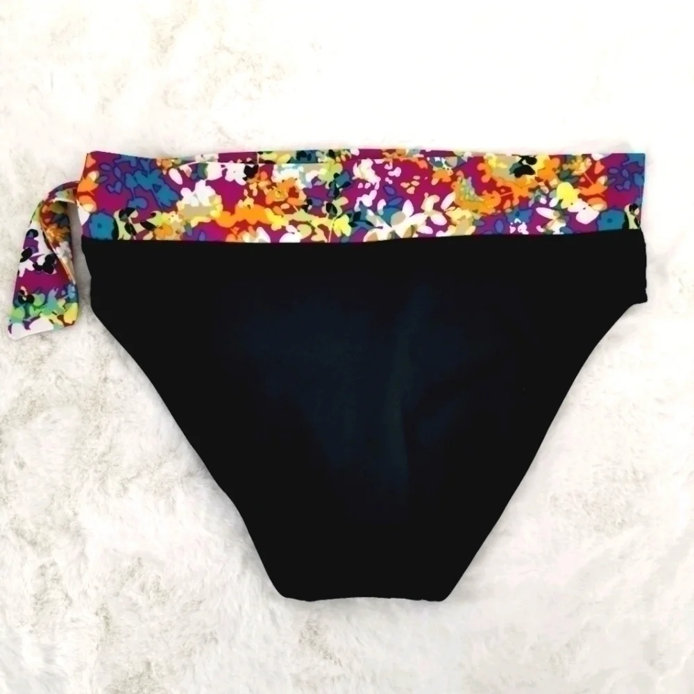 Ana EUC Women's 10 Swimwear Black Tie-Up Bottom